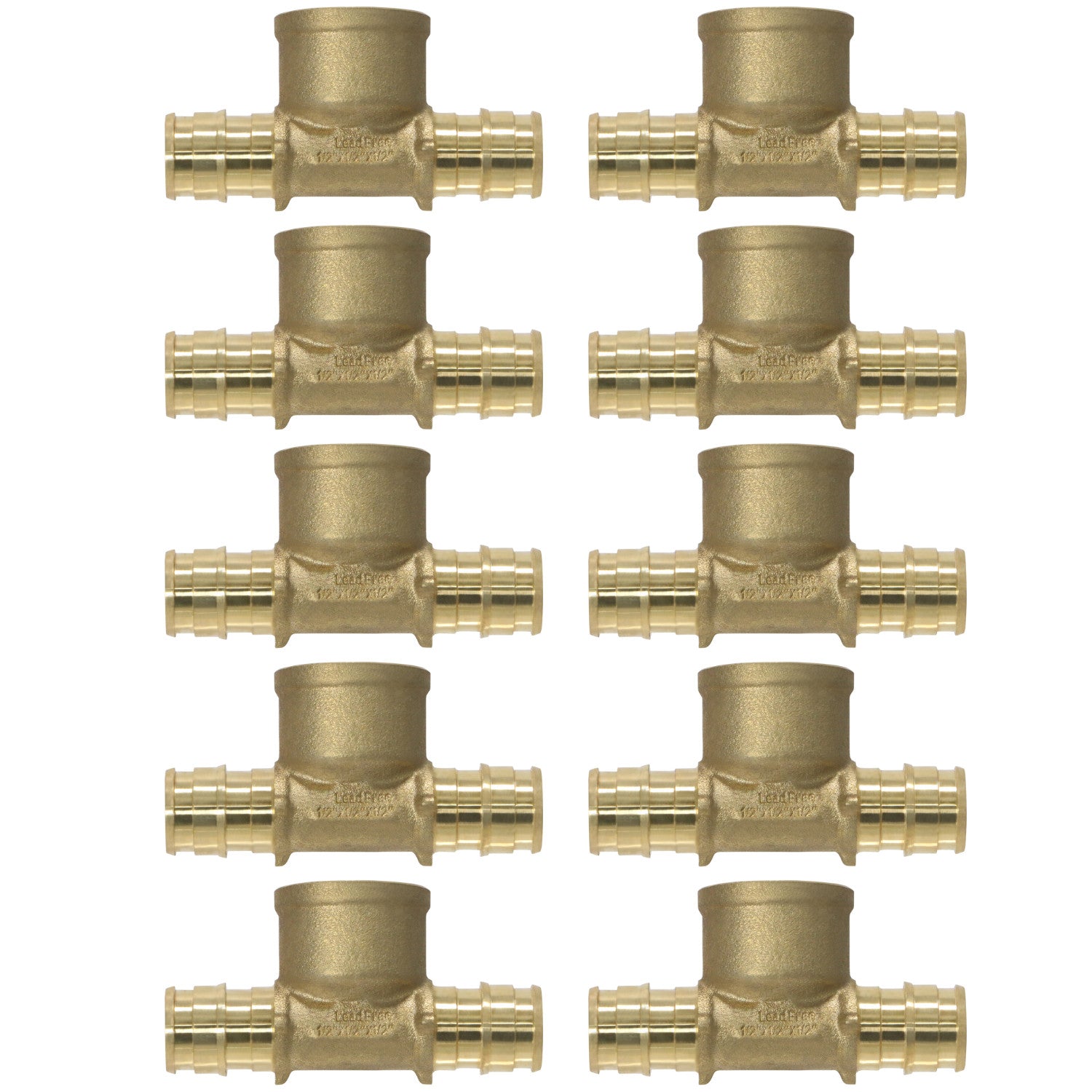 XFITTING 1/2" PEX A Expansion Female Tee - 10 Pack