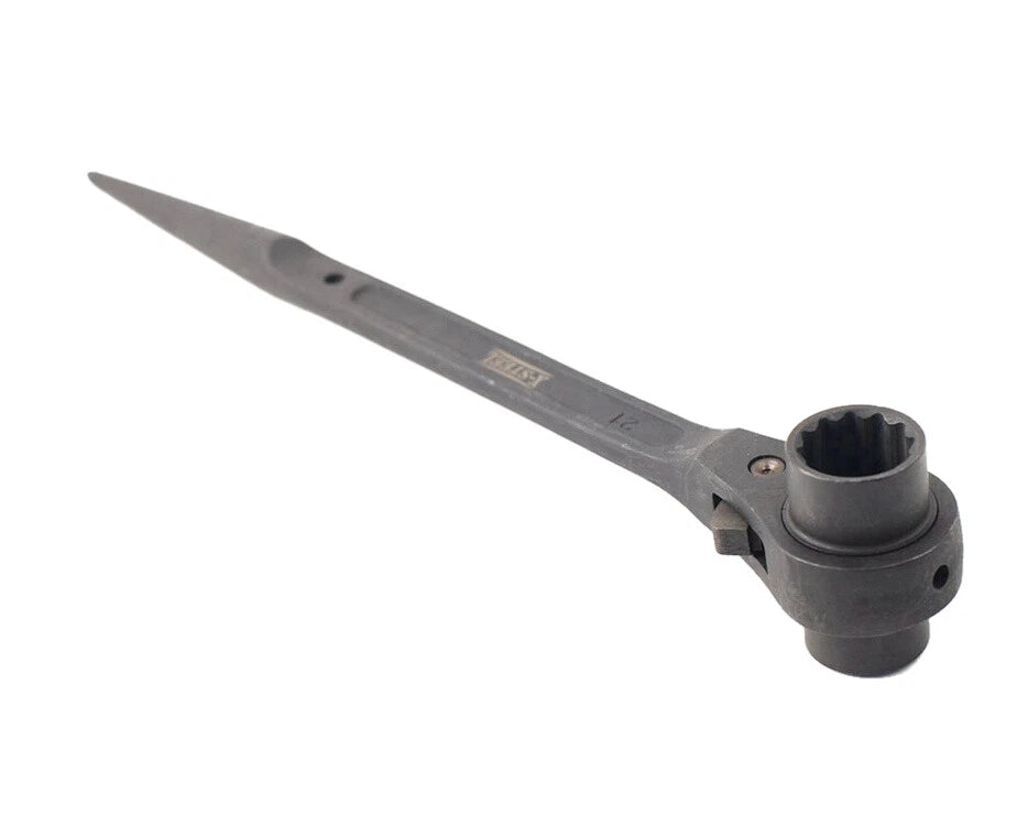 Professional Scaffold Dual Head Socket Podger Ratchet Spanner 17x19,18x24-50<wbr/>x55