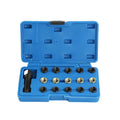 16pc Spark Plug Thread Repair Rethreading Tool Kit Threaded Coil Insert M14x1.25