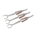 Work Holding With Fiber Grip Tweezers Set Of 3 Cross Locking