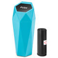 Crystal Diamond Shape Design 3" 1/2 L Sky Blue Trash Can With