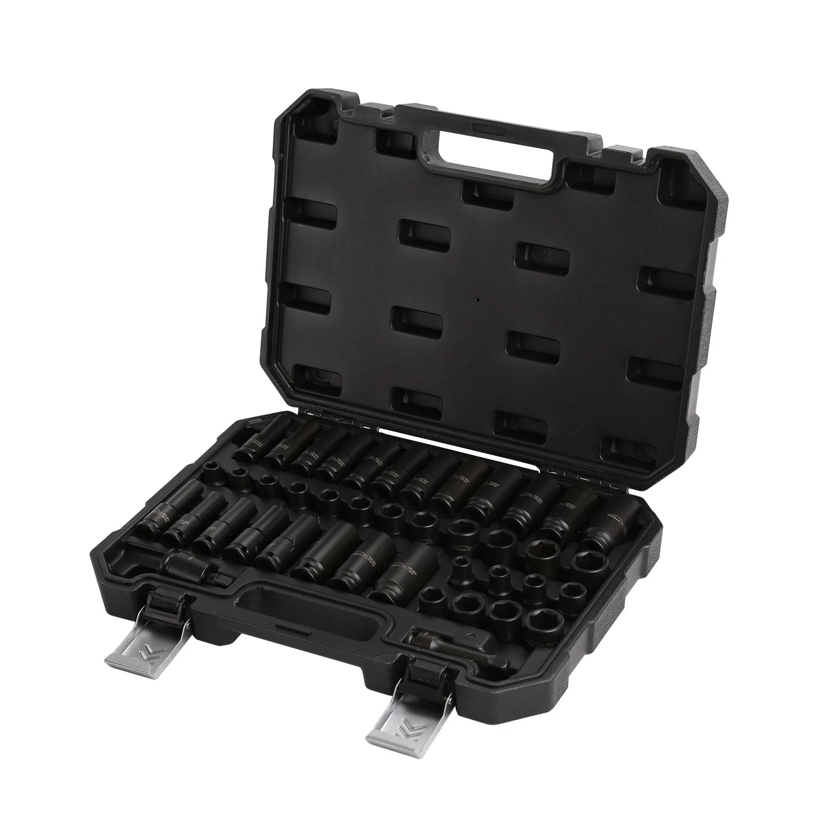 3/8" Dr 6 Point SAE &amp; Metric Standard &amp; Deep Impact Socket Tool Set CR-MO 42pcs