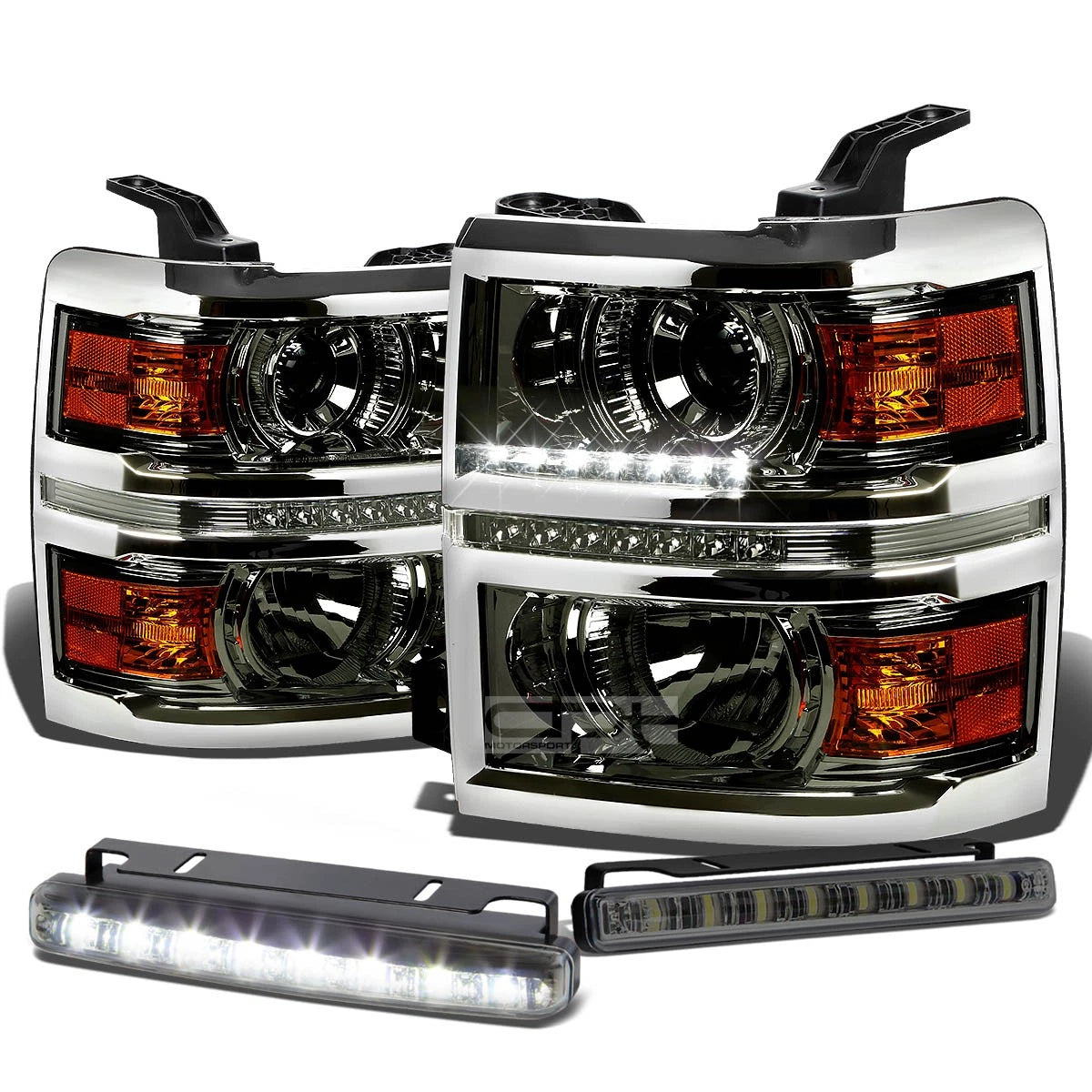Smoked Projector Head+drl+bumpe<wbr/>r+LED Fog | Built Supply Co