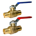 XFITTING 1" Hot & Cold Pex B Ball Valve - 2 Pack