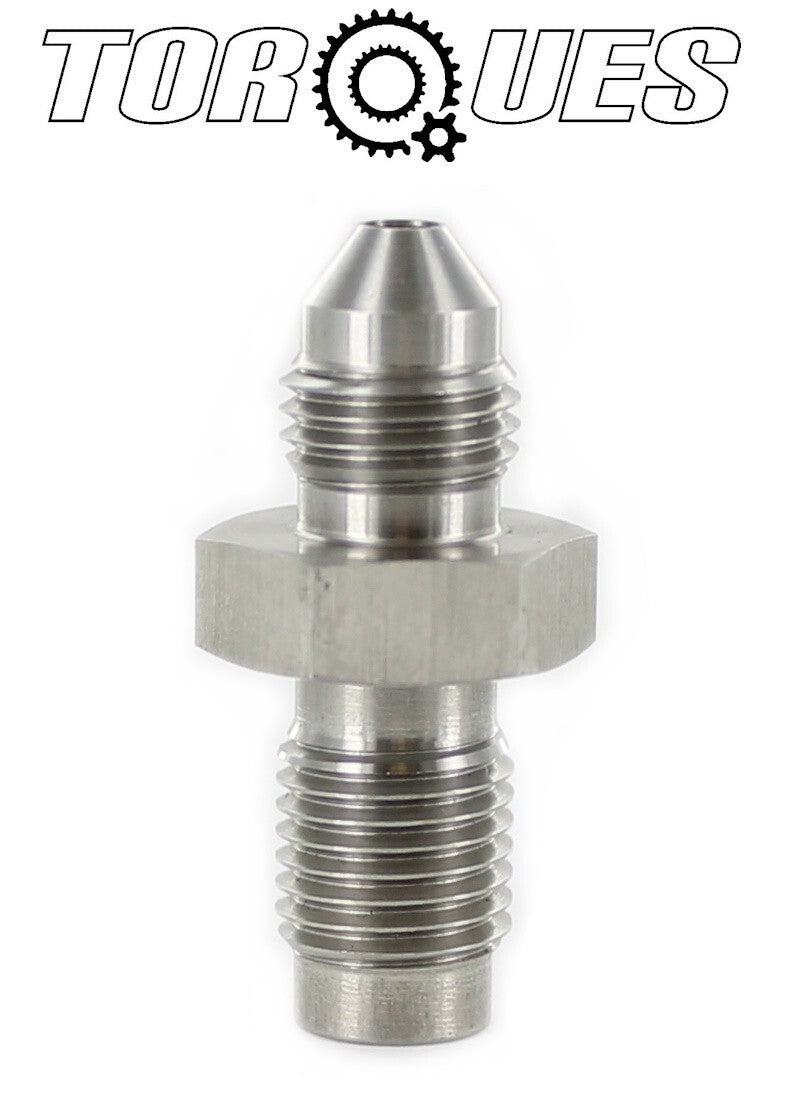 AN -3 (3AN) Male to 3/8" x 24 UNF Male Concave Inverted Stainless