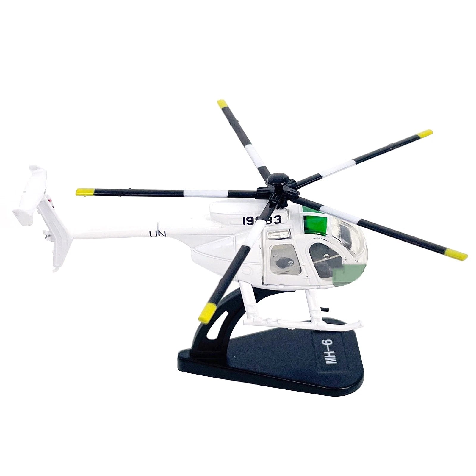 2.8in Us Army Mh-6 Little Bird Helicopter Finished Model Decor Model