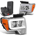 For 2009-2014 Ford F150 Led Drl Tube Chrome Amber | Built Supply Co