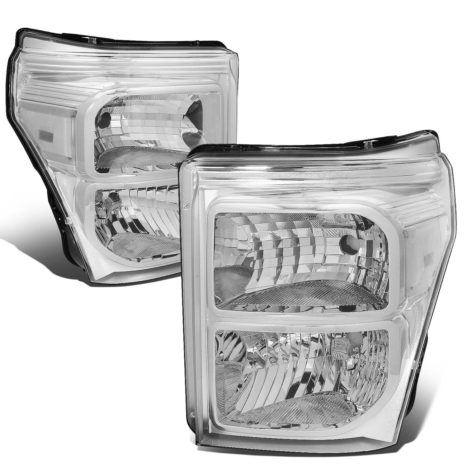 Fit 2011-2016 Ford Super Duty Pair Chrome Housing | Built Supply Co