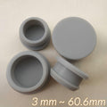 Gray Snap-On Hole Plug Silicone Rubber Seal