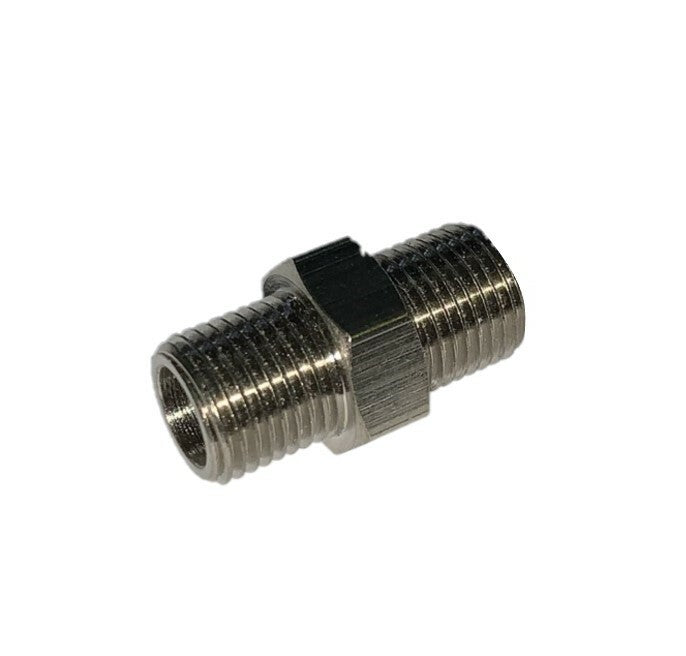 Airbrush Hose Adaptor 1/8" Bsp - 1/8" Bsp Male-Male Air Brush