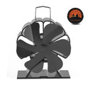 Heat Powered 6 Blade Stove Fan Silent Operation For Wood Log Burner