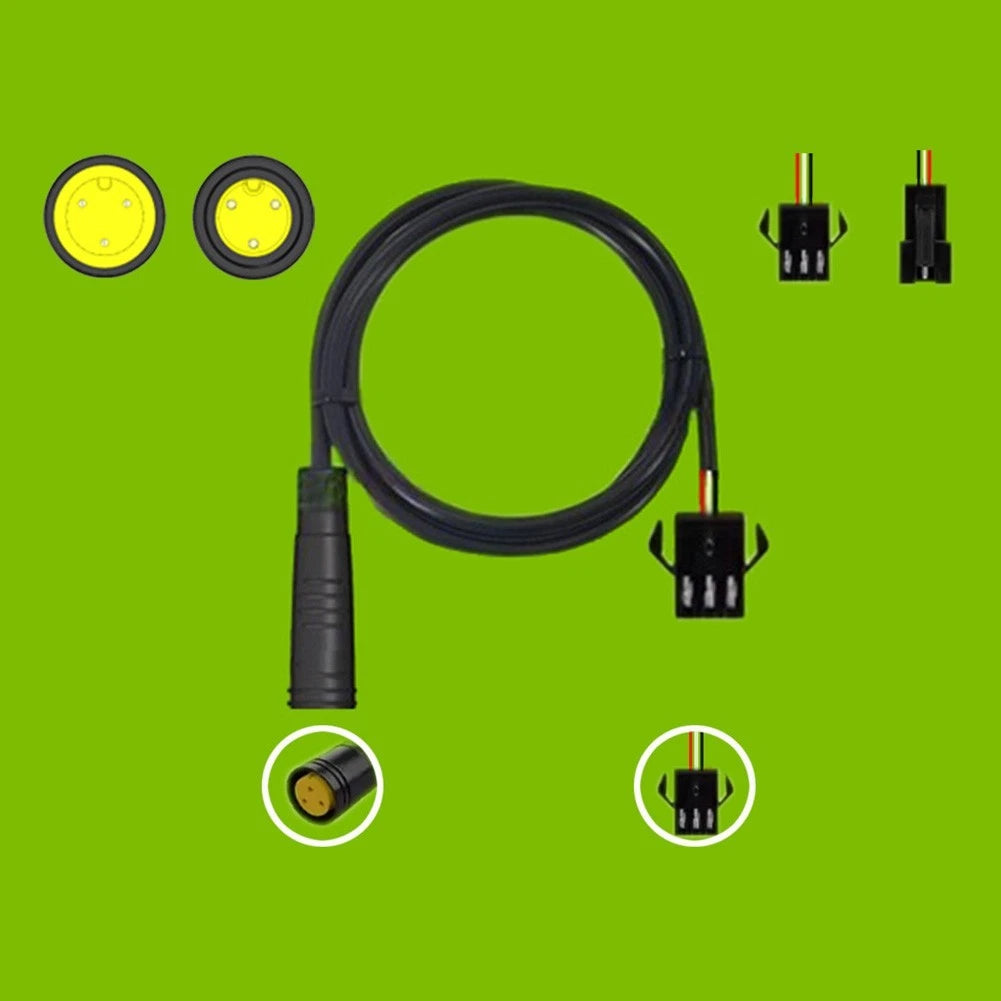 Waterproof Male To Female 3 Pin Extension Cable For Ebike And