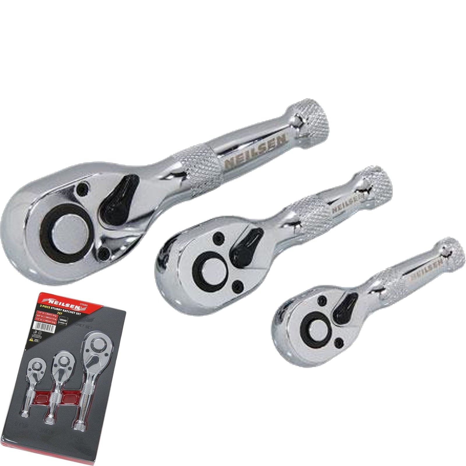 Neilsen Stubby Ratchet Handle Set
