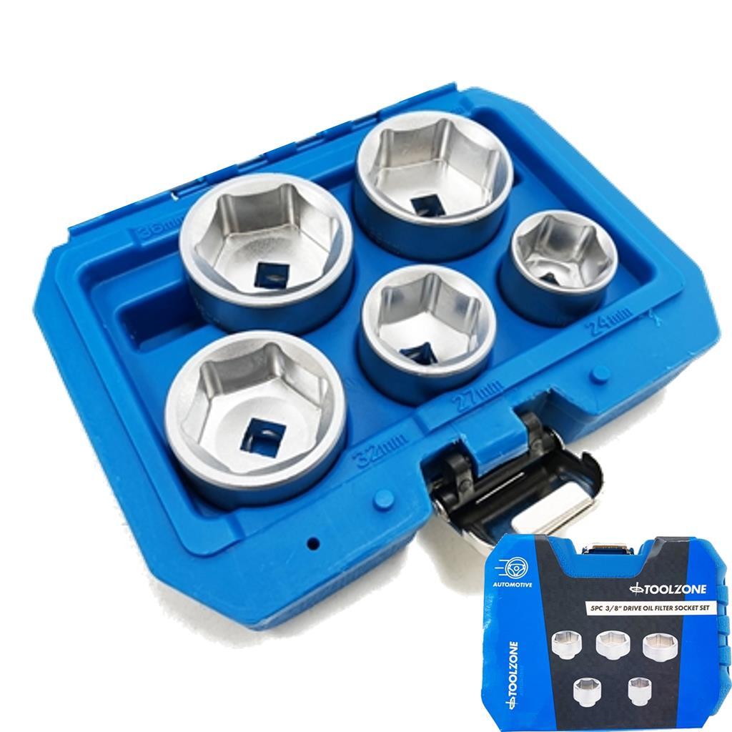 Toolzone 5pc Oil Filter Removal Tool Set