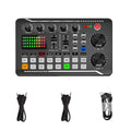 1set F998 Sound Card Multi-function Audio Mixer For Live Steaming For