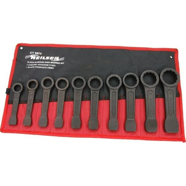 Neilsen Slogging Ring Spanner Set 24-50mm Heavy Duty