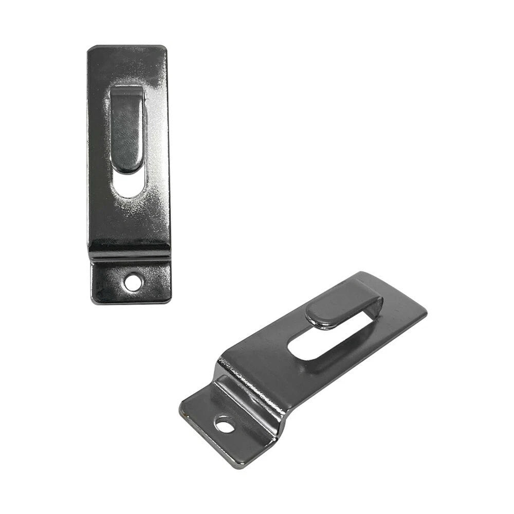 Utility Hooks - Single Slatwall Notch Hook - Chrome - Pack 2