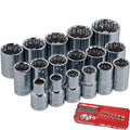Neilsen Metric Drive Sockets 10mm - 30mm Socket Set In Bmc 1/2"