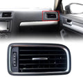 Matte Black Plastic Air Outlet Vent Central Right Dashboard For Jetta
