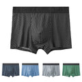 Stylish Men's Striped Underwear Trunks With Breathable Pouch For All