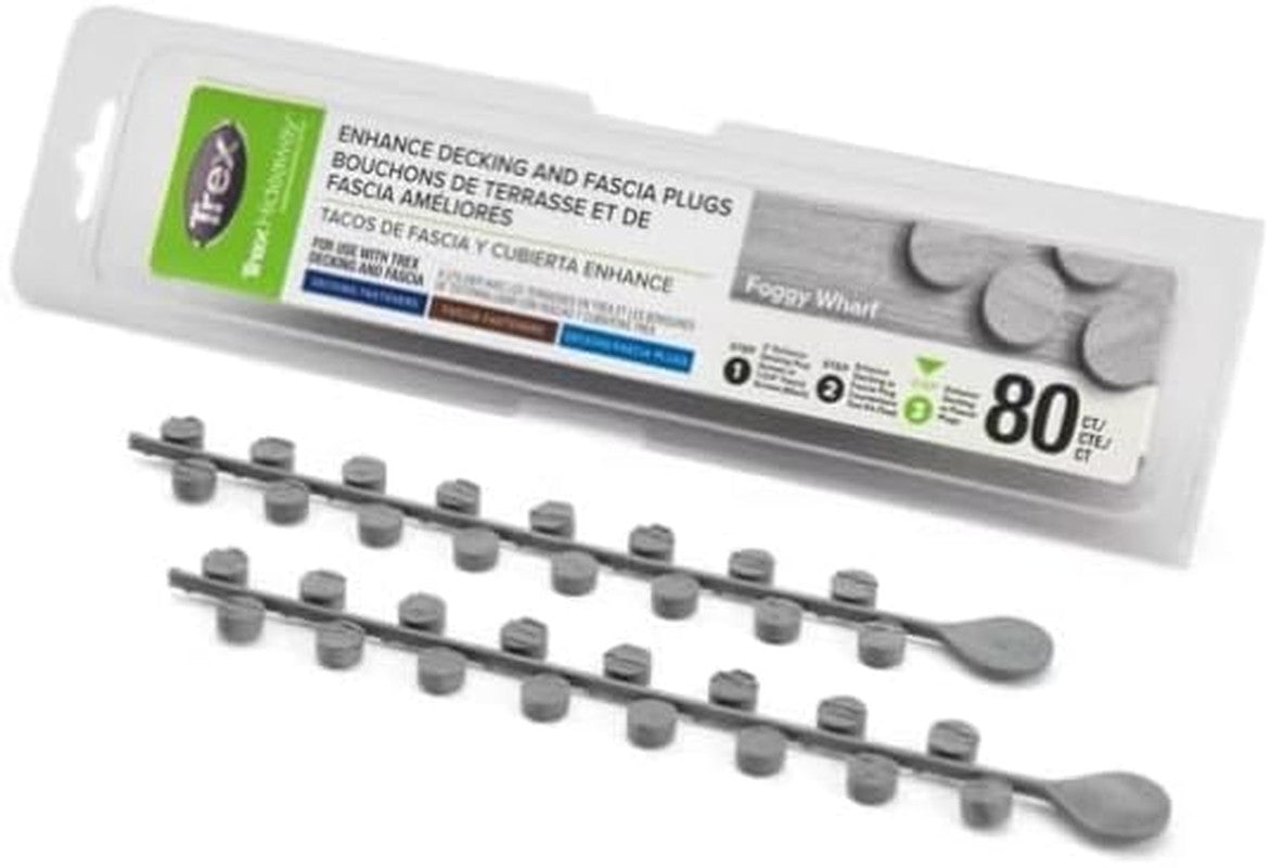 Trex Enhance Foggy Wharf Plugs 80Ct