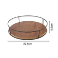 Lazy Susan Wooden Rotating Tabletop Organizer For Kitchen Seasonings