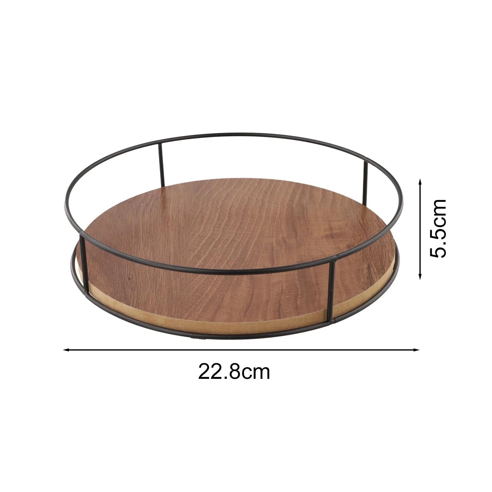 Lazy Susan Wooden Rotating Tabletop Organizer For Kitchen Seasonings