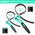 ValueMax 2PCS Strap Wrench Set Adjustable Oil Filter Wrench Max