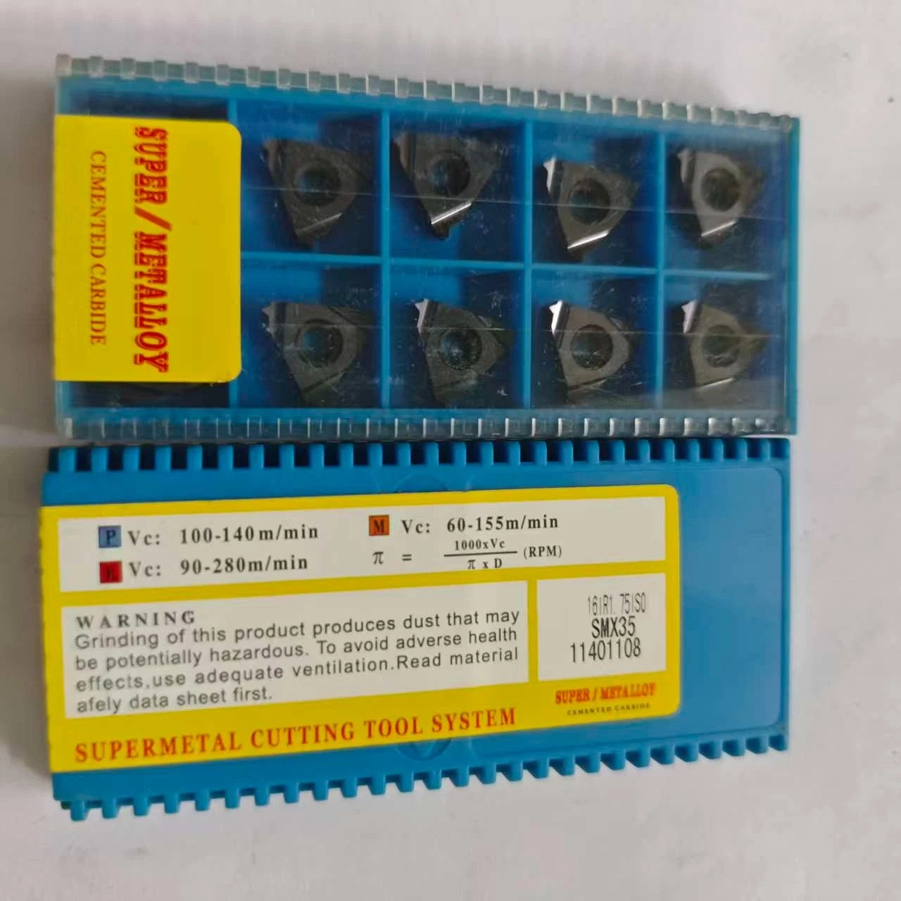 16ir1.75 Iso Smx35 Indexable Lathe Threaded Carbide Insert For Steel