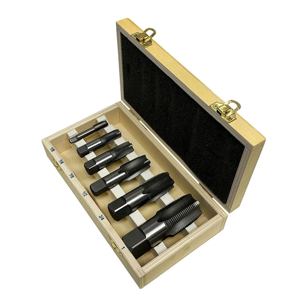 Npt Pipe Taps Threader Set, Carbon Steel, Size
