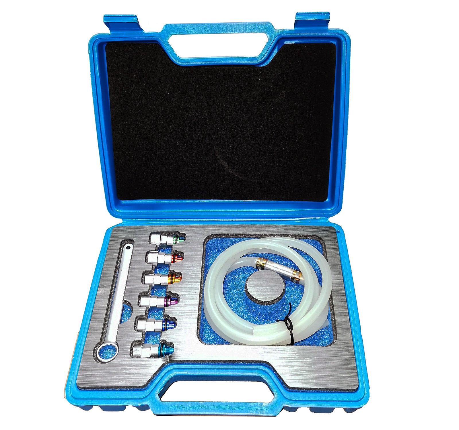 Brake Bleeder Wrench Set with Non-Return Check Valve & 12 Point 7-12MM
