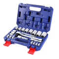 WORKPRO 22PC Socket Set 3-in-1 Ratchet Handle Socket Wrench 1/4" 3/8"