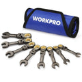 WORKPRO 8-Piece Stubby Ratcheting Wrench Set by WORKPRO