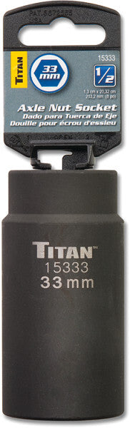 Titan 33mm 1/2" Drive Axle Nut Socket by Titan