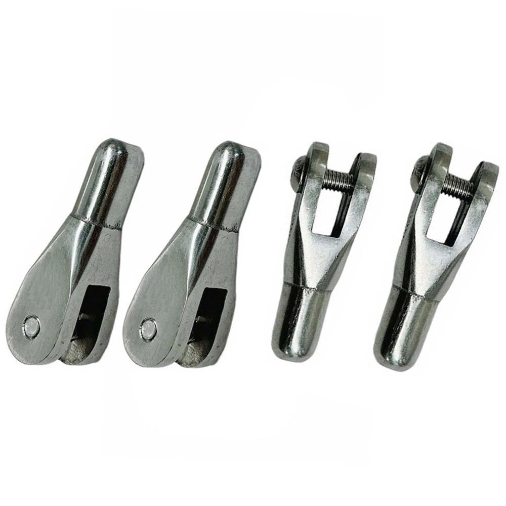 316 Stainless Steel Cable Railing Streamline Fixed Jaw Used For 3/16"