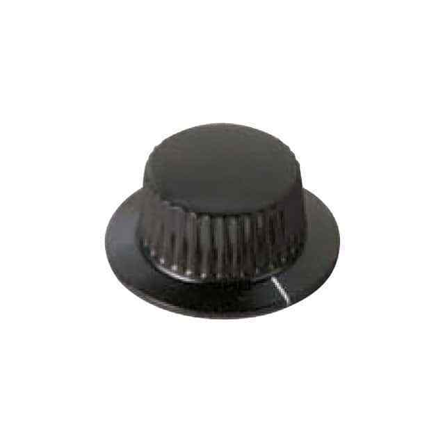 Knob Knurled with Skirt 0.250 Phenolic