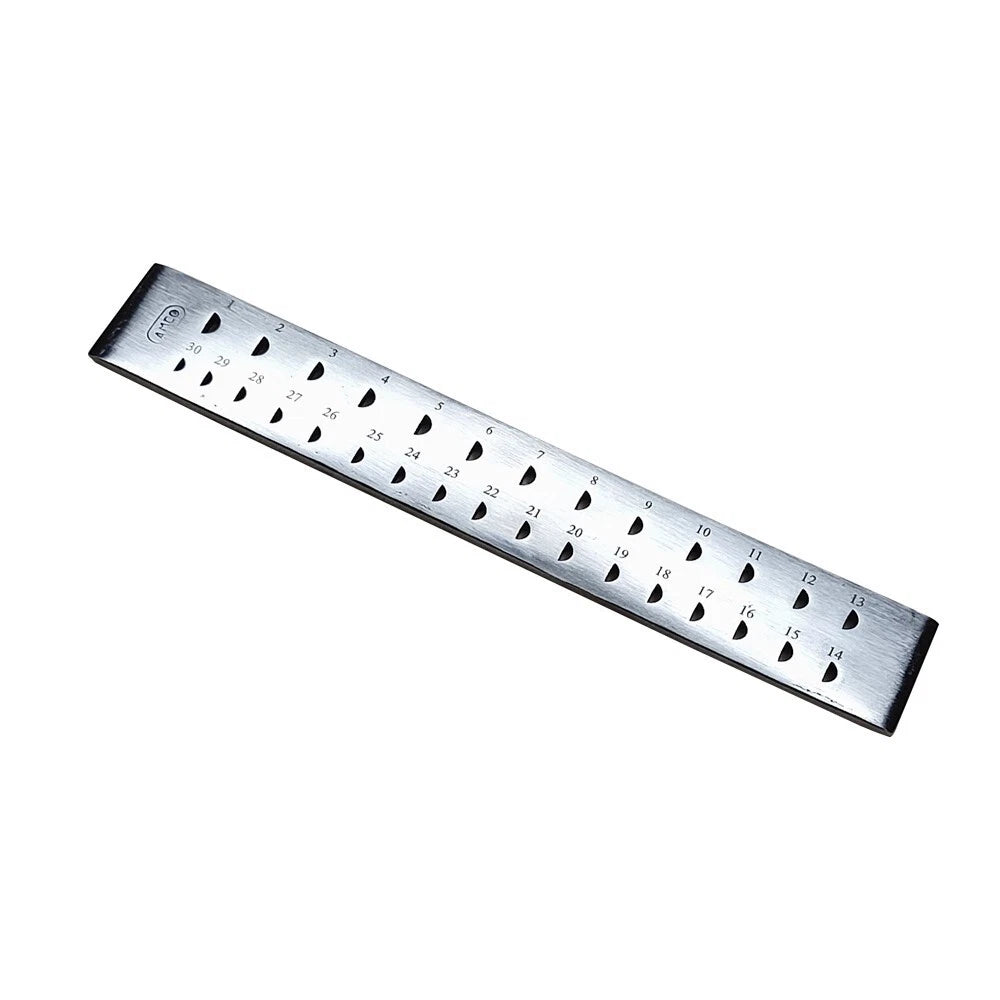 Draw Plate 30 Half Round Holes-wire Drawplate Jewelry Craft Shaping