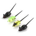 Large Soft Rubber Mouse Fishing Lures Baits Top Water Tackle Hooks