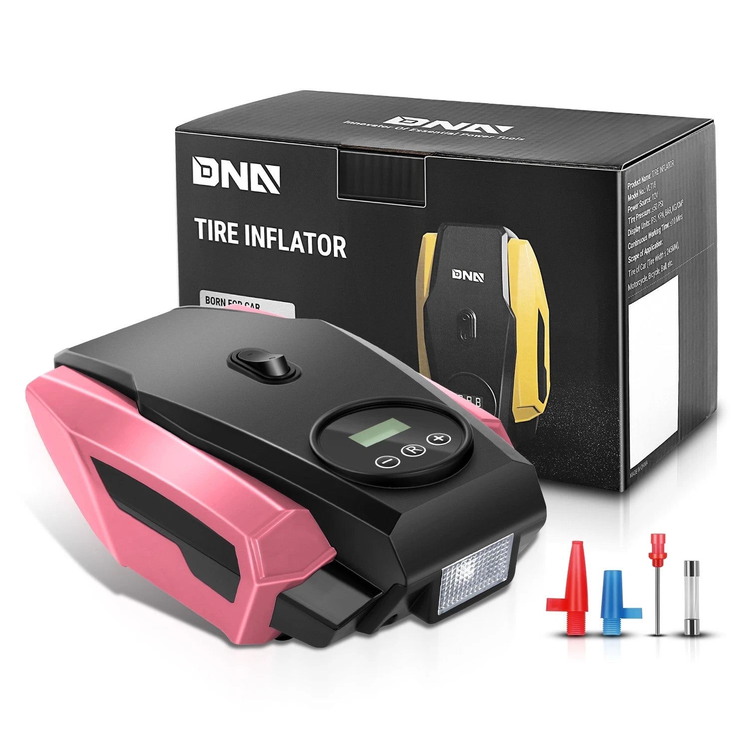 Led Lighting Design Tire Inflator Portable Pink | Built Supply Co
