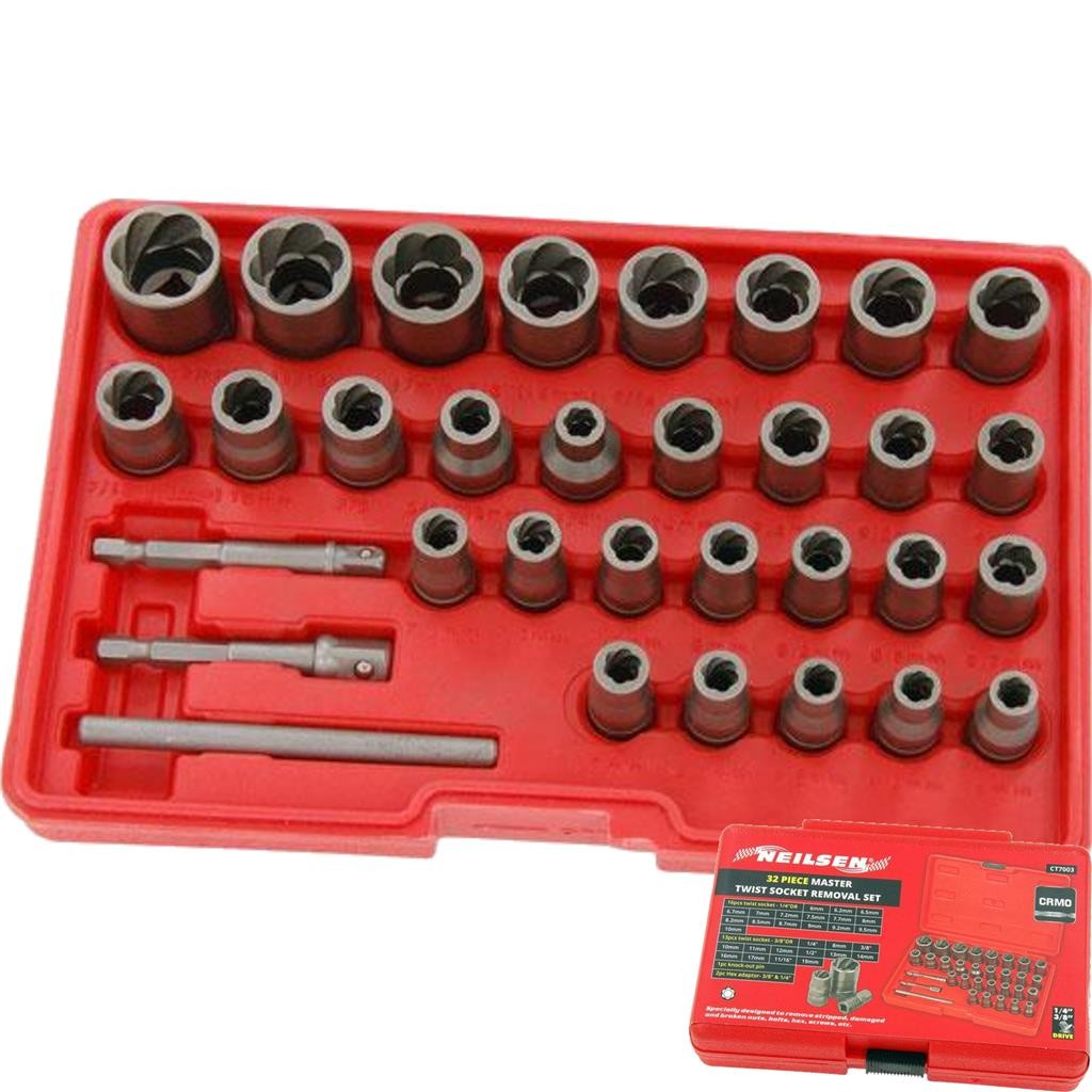 Neilsen Twist Socket Extractor Set