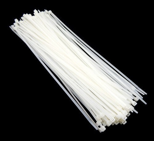 Zip 14" Cable Ties 100pc Natural White
