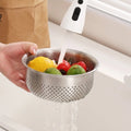 Stainless Steel Basin And Colander Set For Food Straining And Salad