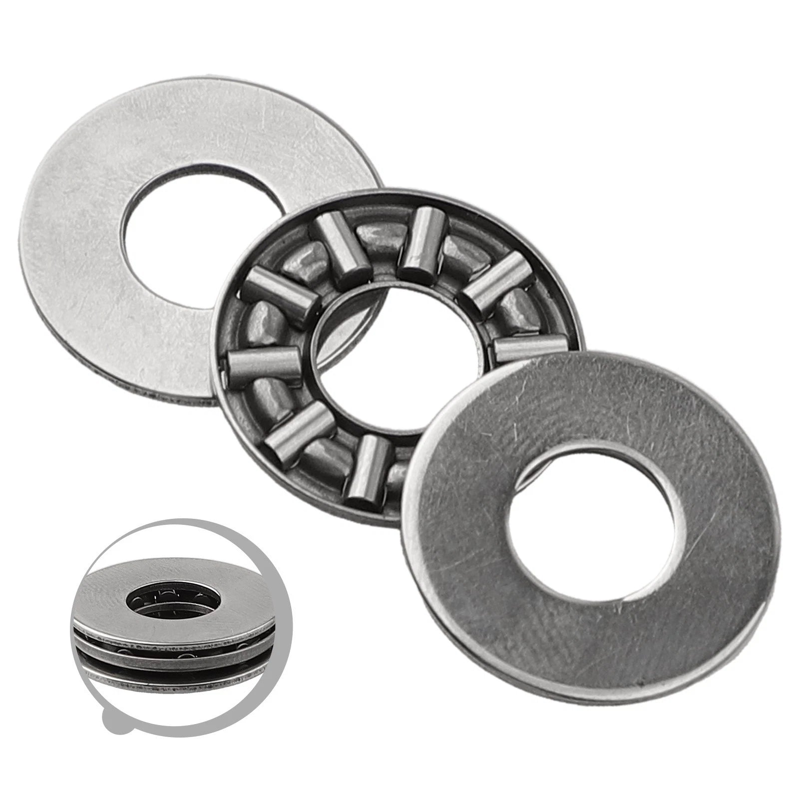 Easy Installation Needle Roller Thrust Bearings With Washers 8mm X
