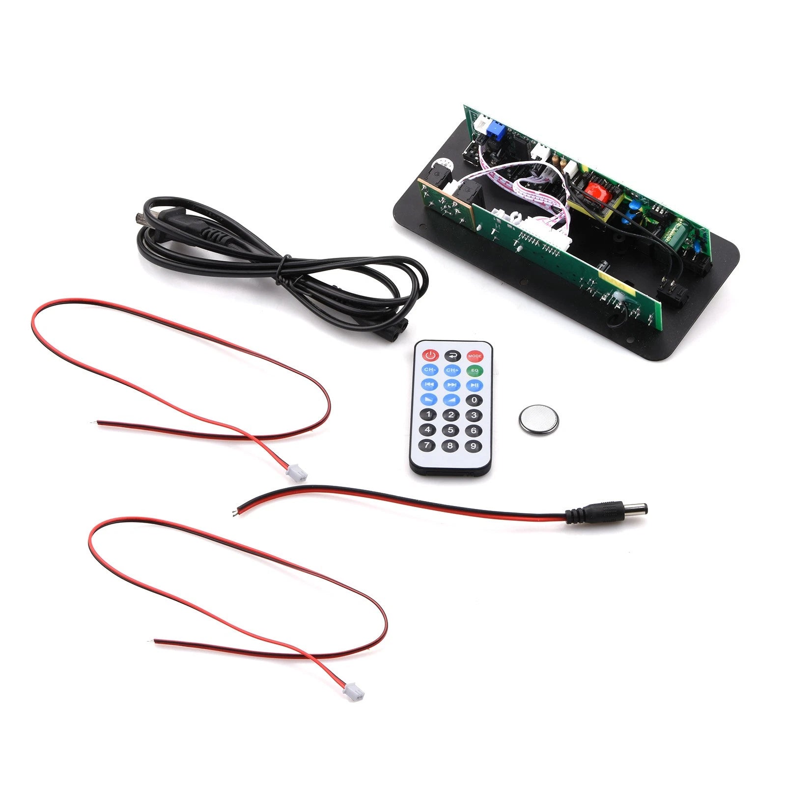1set Audio Amplifier Board Bluetooth/3.5m<wbr/>m Rca/u Disk/tf/mic