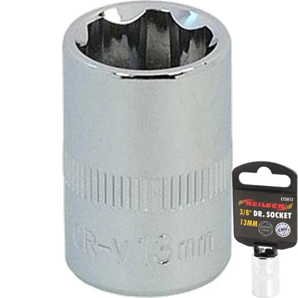 Neilsen 3/8" Drive Standard Shallow Square Metric Single Socket 13mm