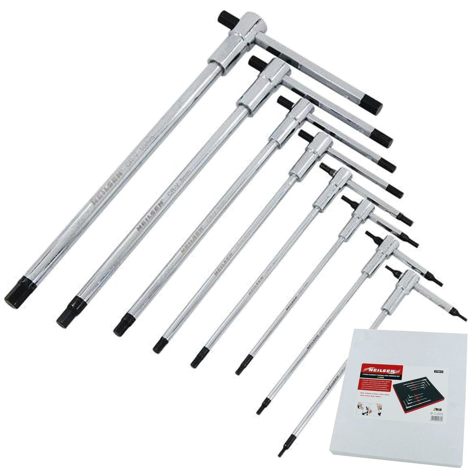 Neilsen 8-Piece T-Handle Allen Key Set