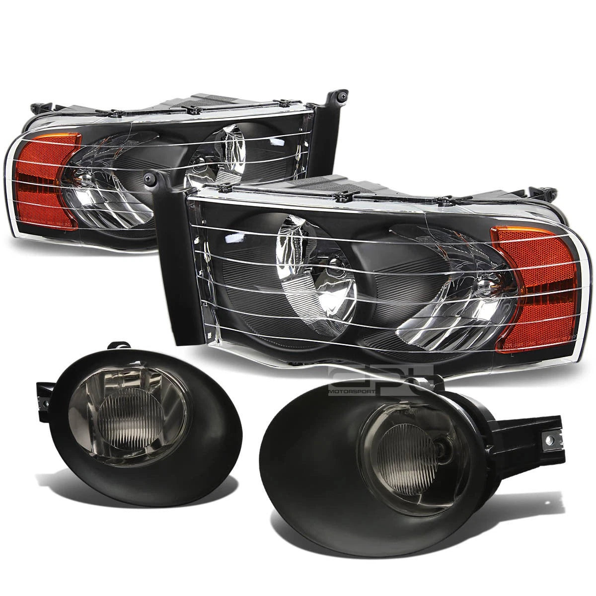 For 02-05 Ram Black Housing Amber Corner Reflector | Built Supply Co