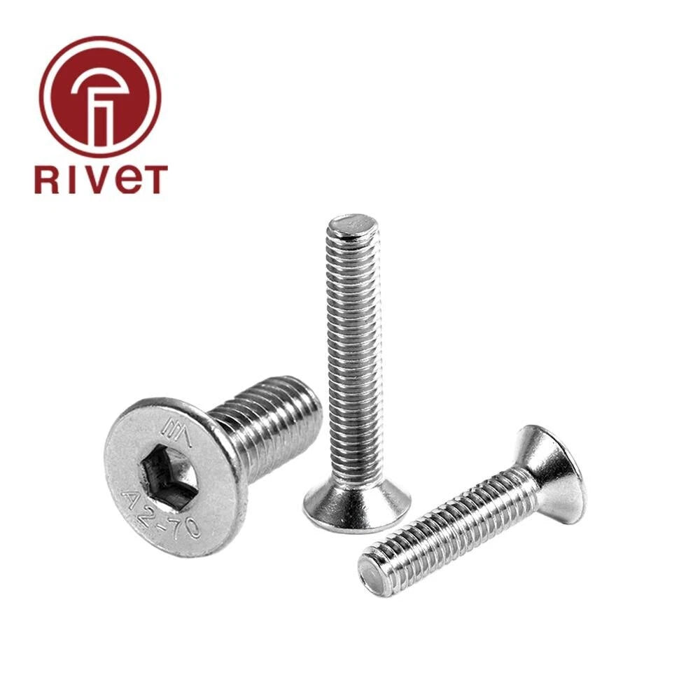 316 A4-70 DIN7991 Allen Key Head DIN7991 M12 Hex Socket Flat Countersunk Screw