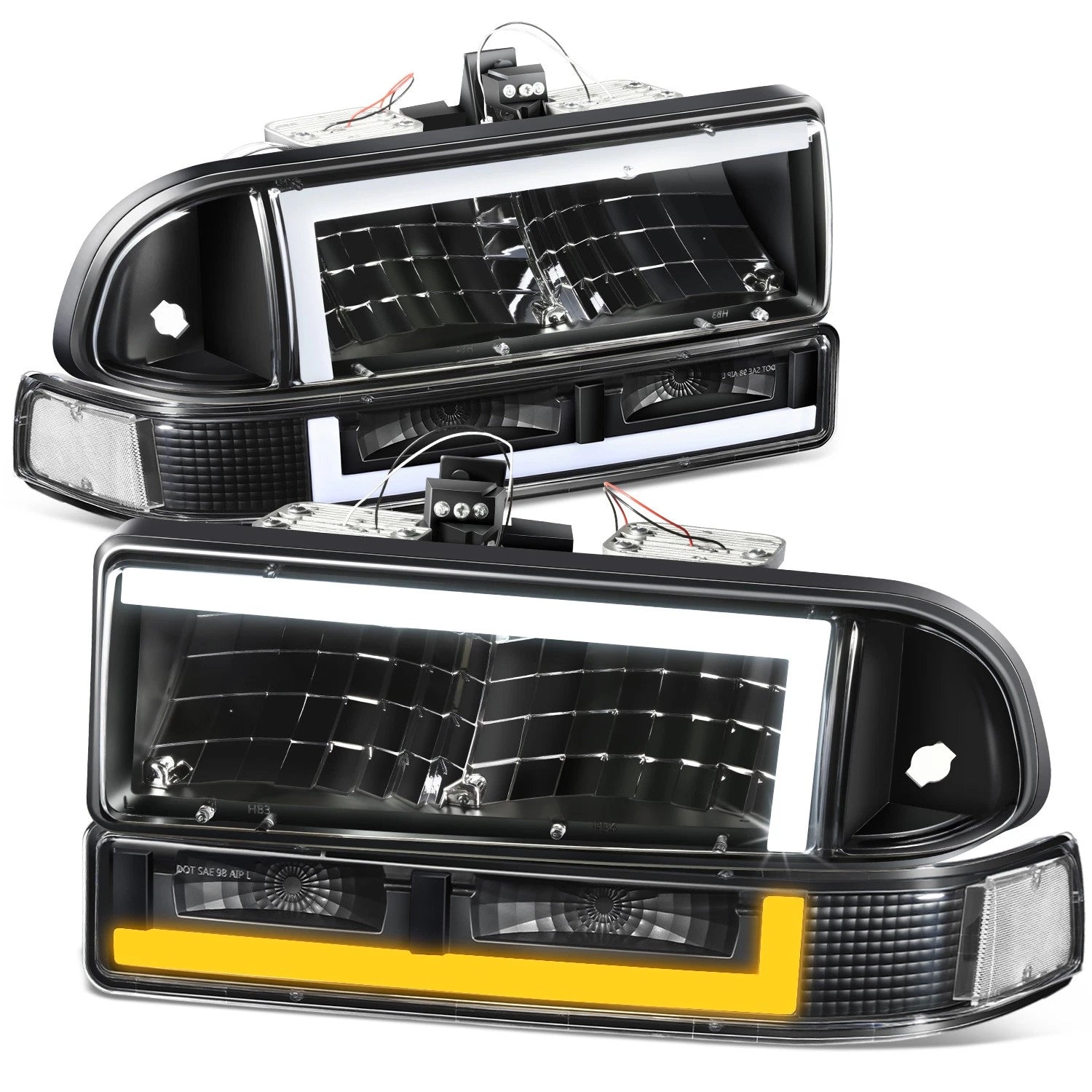 Fit 98-04 Chevy Blazer/s10 L-shape Led Drl | Built Supply Co