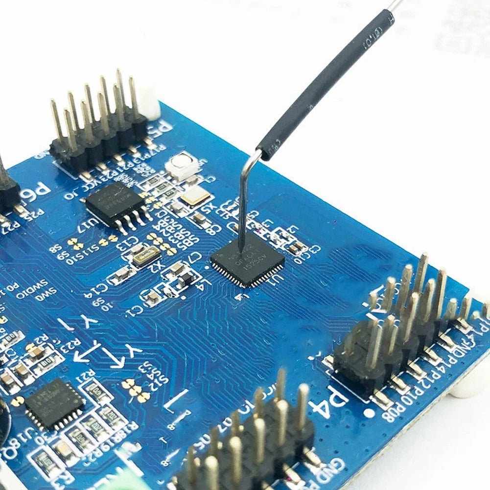 Silver Plated Fine Needle Electronic Soldering Tool For Circuit